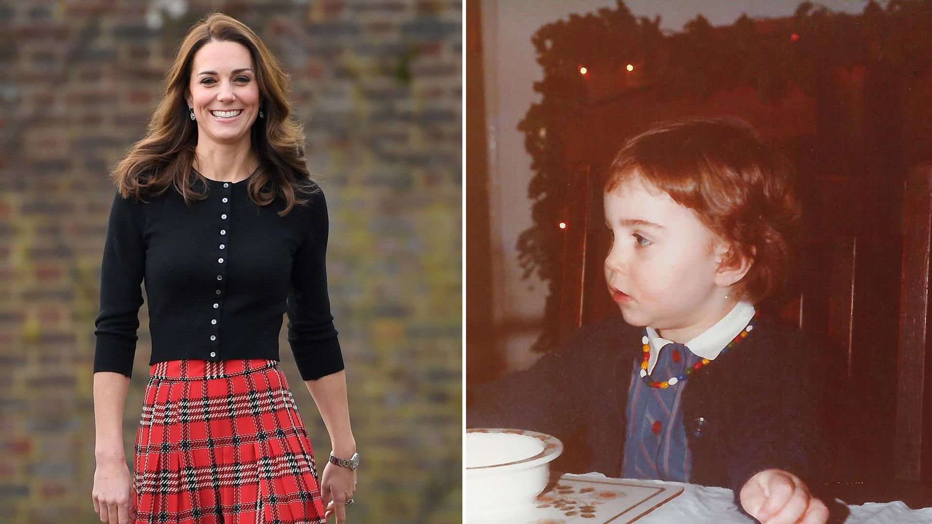 Kate Middleton released a photo of herself at Christmas in 1983