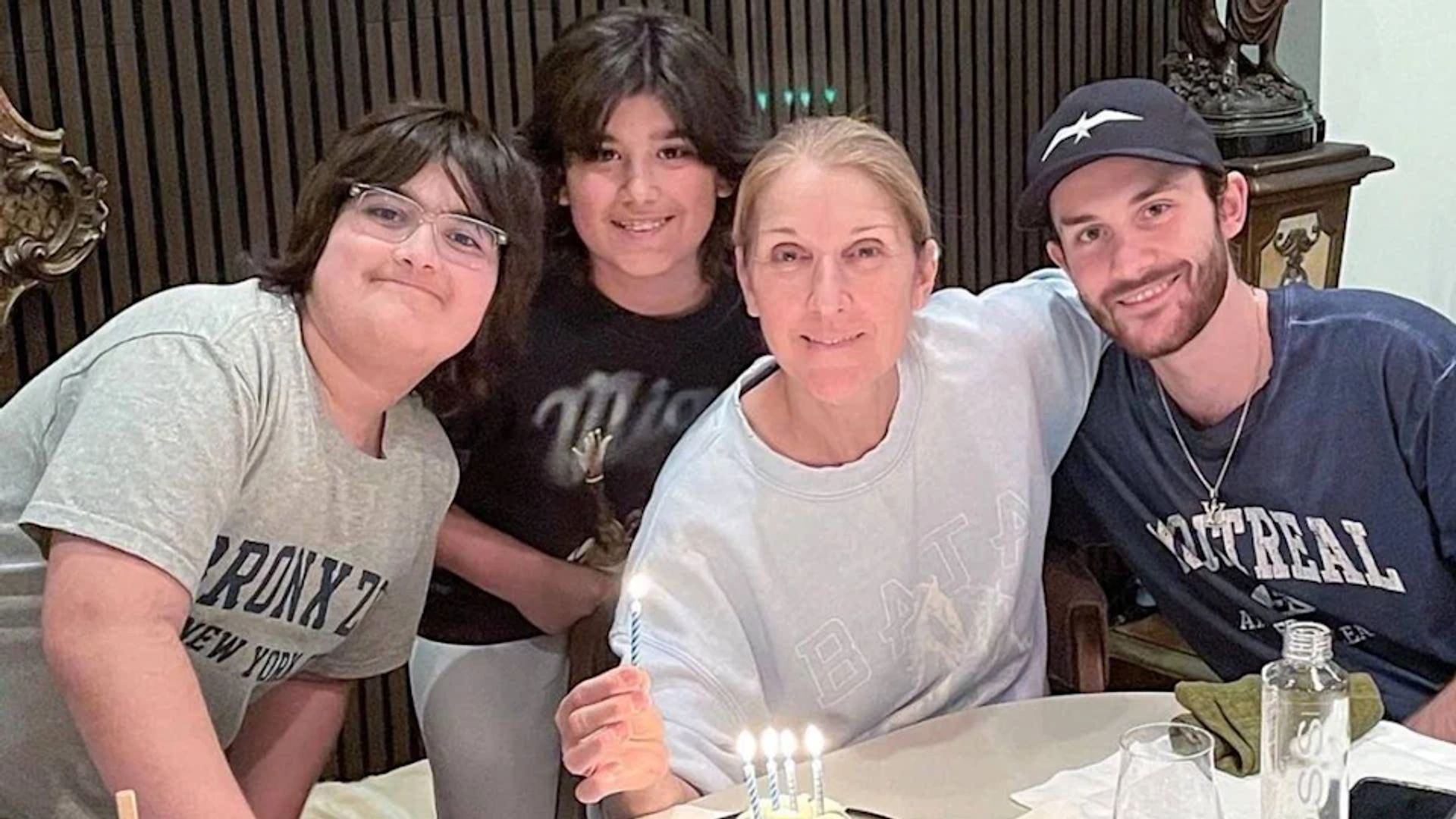 Celine Dion left confused over her three sons' online take