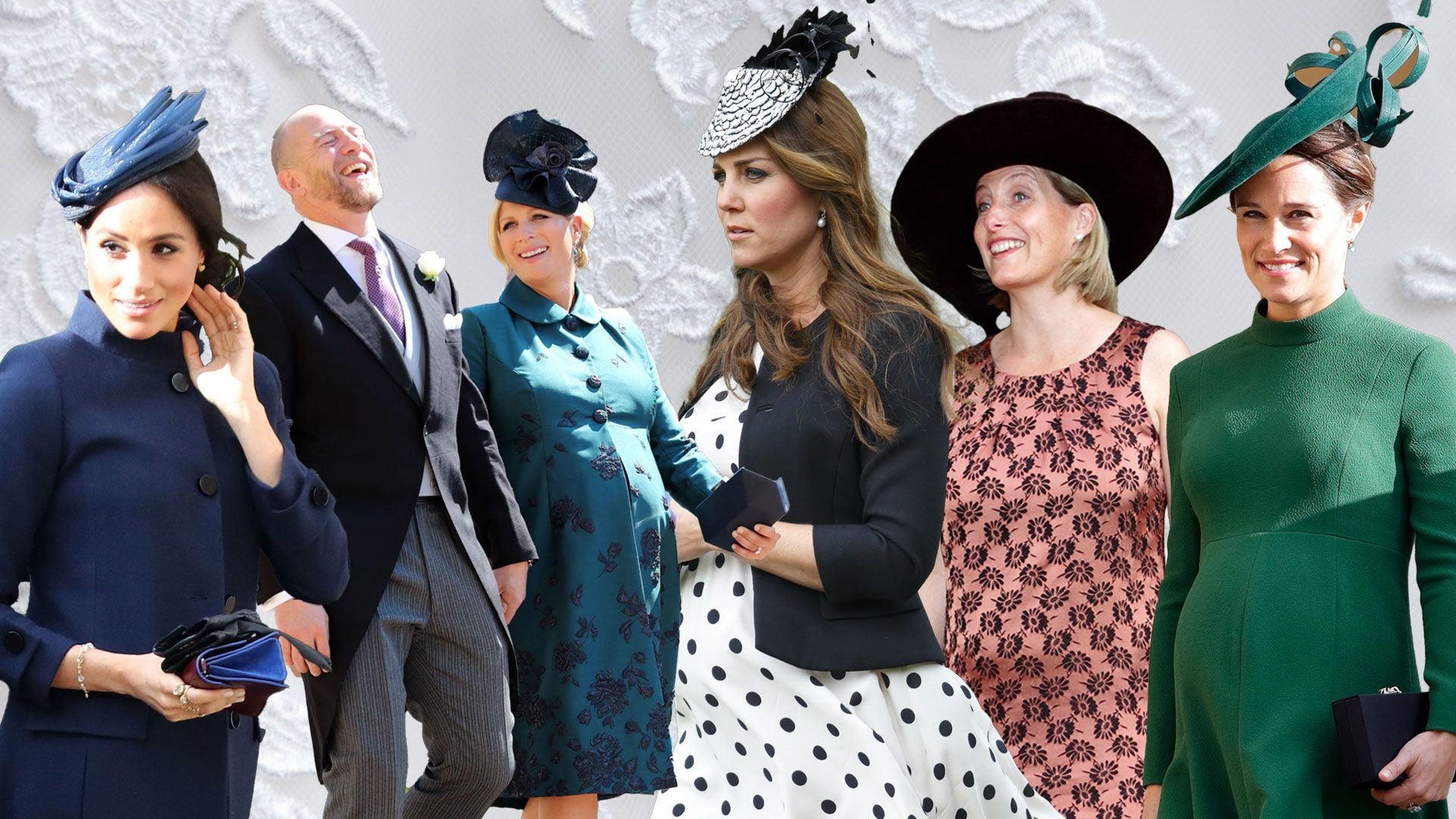 Royal wedding guests in bump-skimming dresses: Princess Kate, Duchess Sophie & more