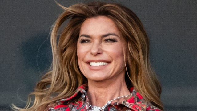 Shania Twain performing at Hyde Park