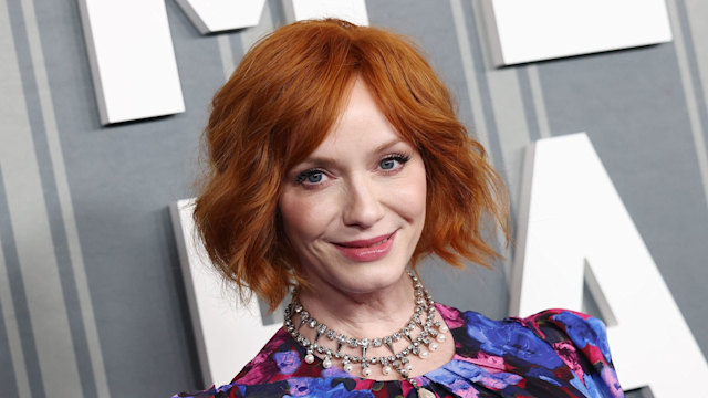 Christina Hendricks at Hulu's "Good American Family" Los Angeles Premiere held at the DGA Theater on March 13, 2025 in Los Angeles, California