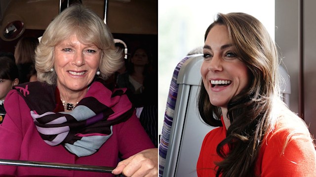 Queen Camilla and Princess Kate on public transport 