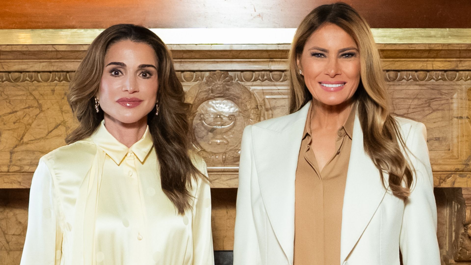 Queen Rania shows her allegiance to Melania Trump with surprise appearance
