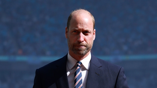 Prince William looks on prior to the Emirates FA Cup Final match between Crystal Palace and Manchester City at Wembley Stadium