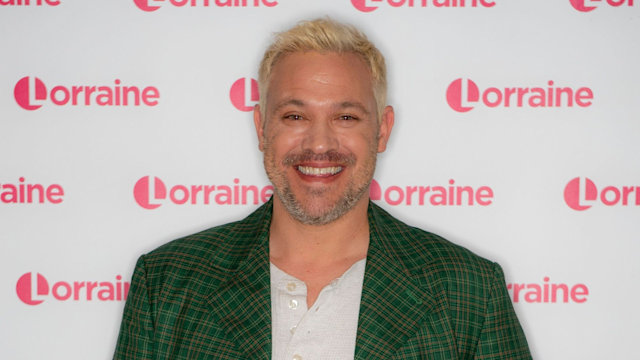 Will Young in a green check suit on Lorraine