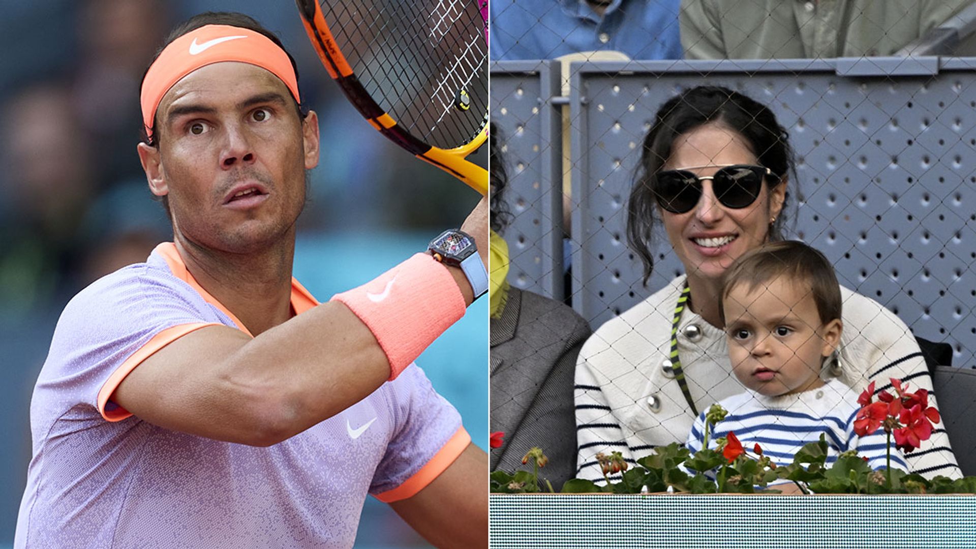 Rafael Nadal supported by wife Maria Francisca Perello and rarely-seen baby son in sweet moment