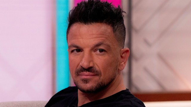 Peter Andre sitting down