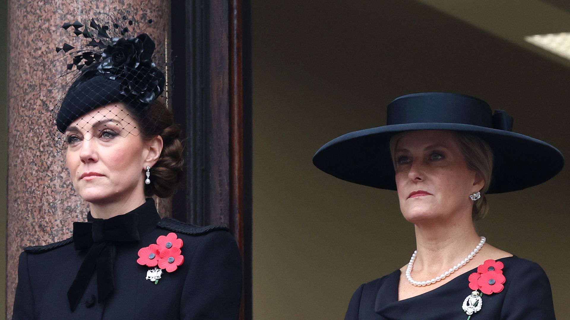 The Princess of Wales joins Prince William and King Charles at Remembrance Sunday service – best photos