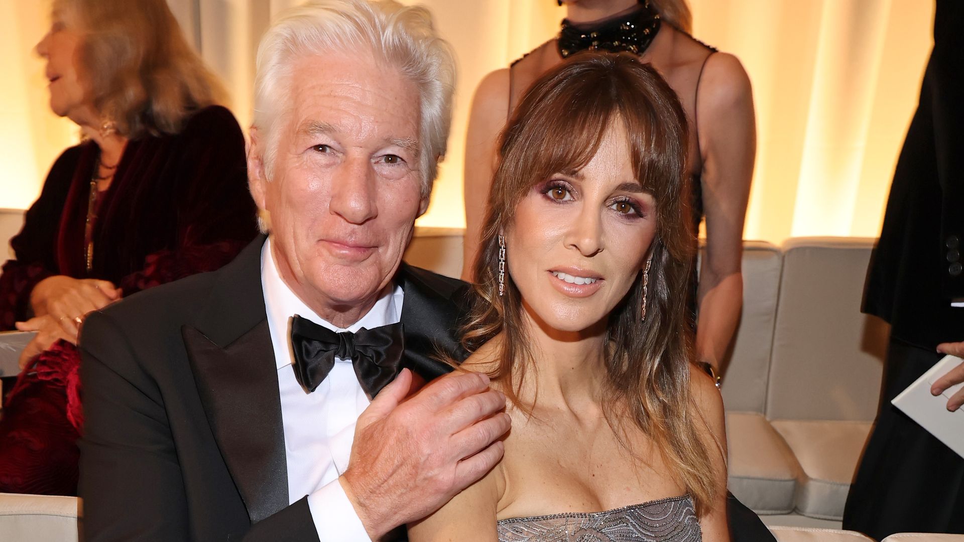 Richard and Alejandra  attend the Giorgio Armani fashion show