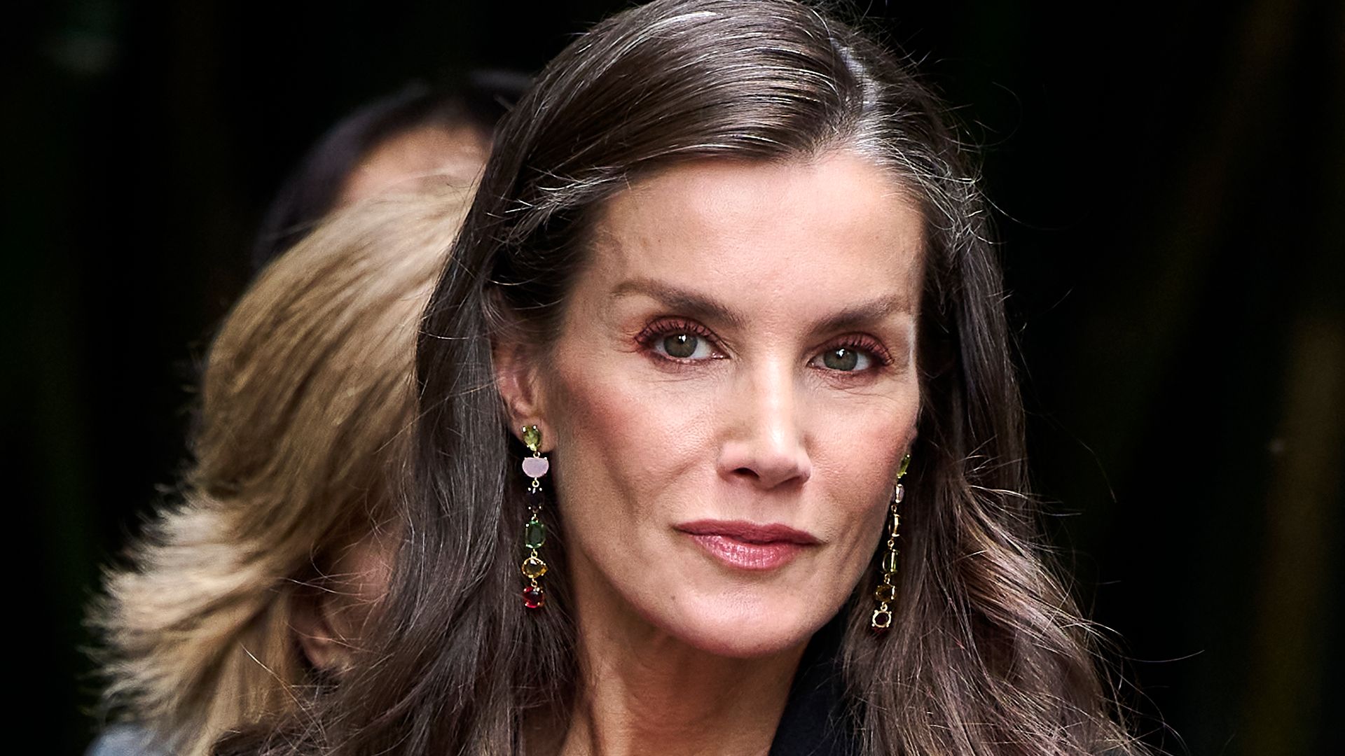 Queen Letizia of Spain attends a cultural event marking the 150th anniversary of the birth of Spanish poet Antonio Machado at the memorial to Chinese poet Xue Tao in Wangjianglou Park on 11 November in Chengdu, China. King Felipe VI of Spain and Queen Letizia of Spain makes its first three-day state visit to China.