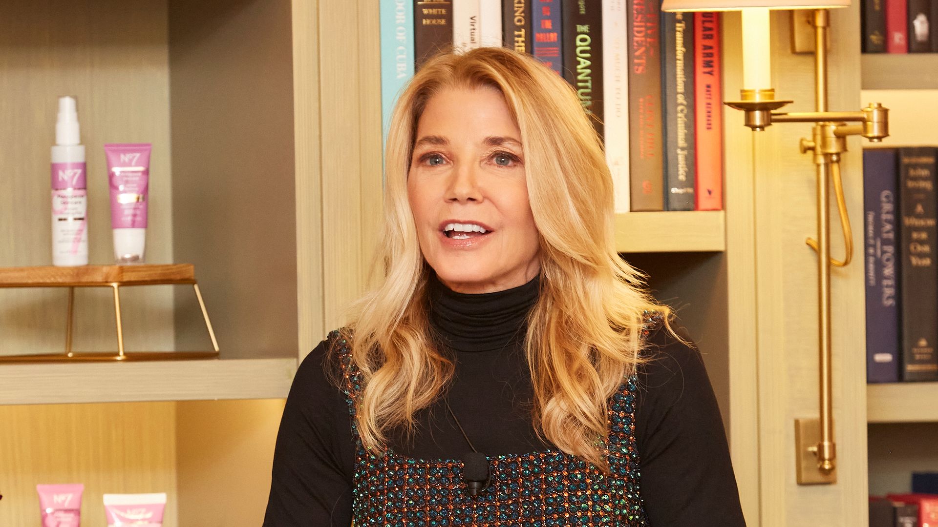 Candace Bushnell speaks about menopause during a panel discussion held at NYC's Whitby Hotel on October 18.