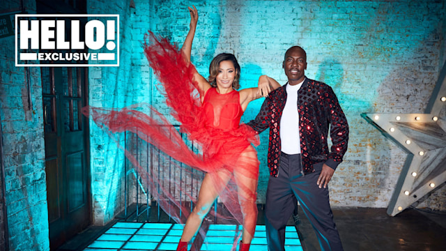 Karen Hauer and Eddie Kadi pose for exclusive HELLO! shoot