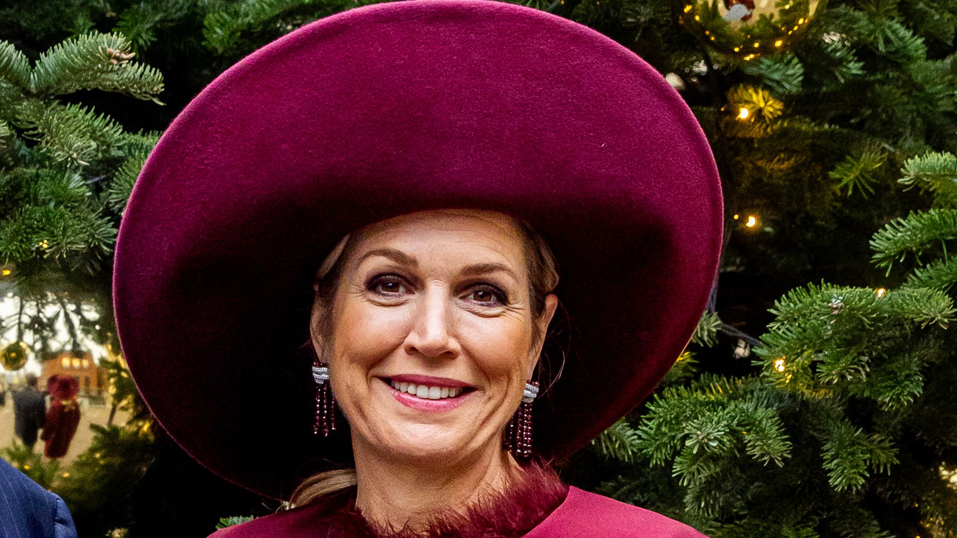 Queen Maxima dazzles in festive silk dress and killer heels