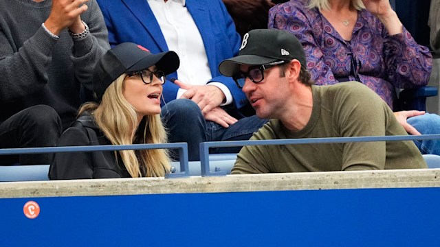 Emily Blunt and John Krasinski make rare family outing with daughters Hazel and Violet at the US Open