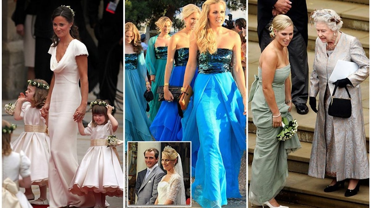 Royal weddings What did bridesmaids wear for the weddings of Kate