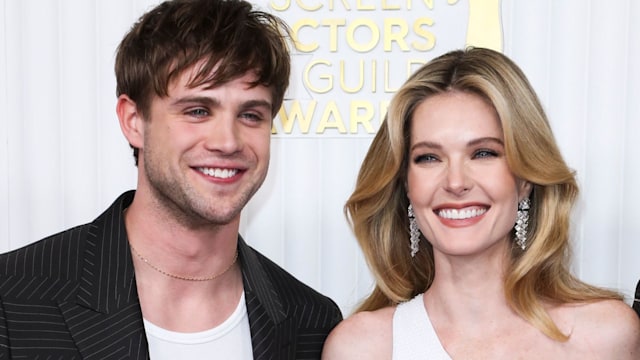 Leo Woodall and Meghann Fahy at the 29th Annual Screen Actors Guild Awards, Arrivals, Los Angeles, California, USA - 26 Feb 2023