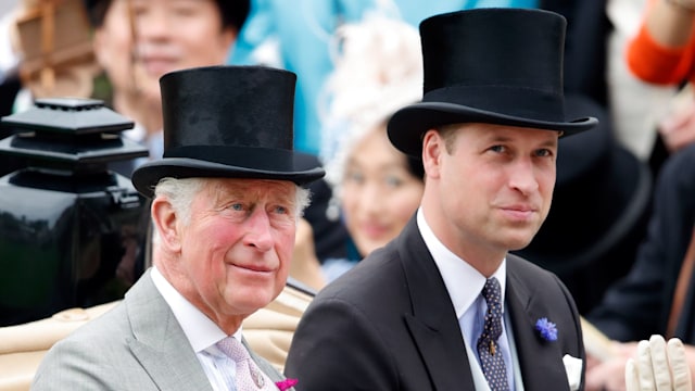Prince William with his father, King Charles