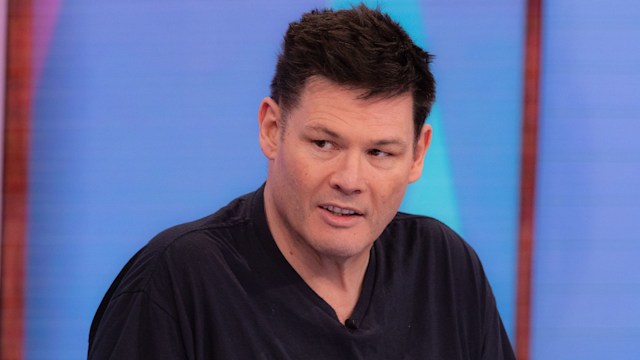 Mark Labbett wearing black T-shirt and speaking on Loose Women' TV show, London, UK - 14 Nov 2024