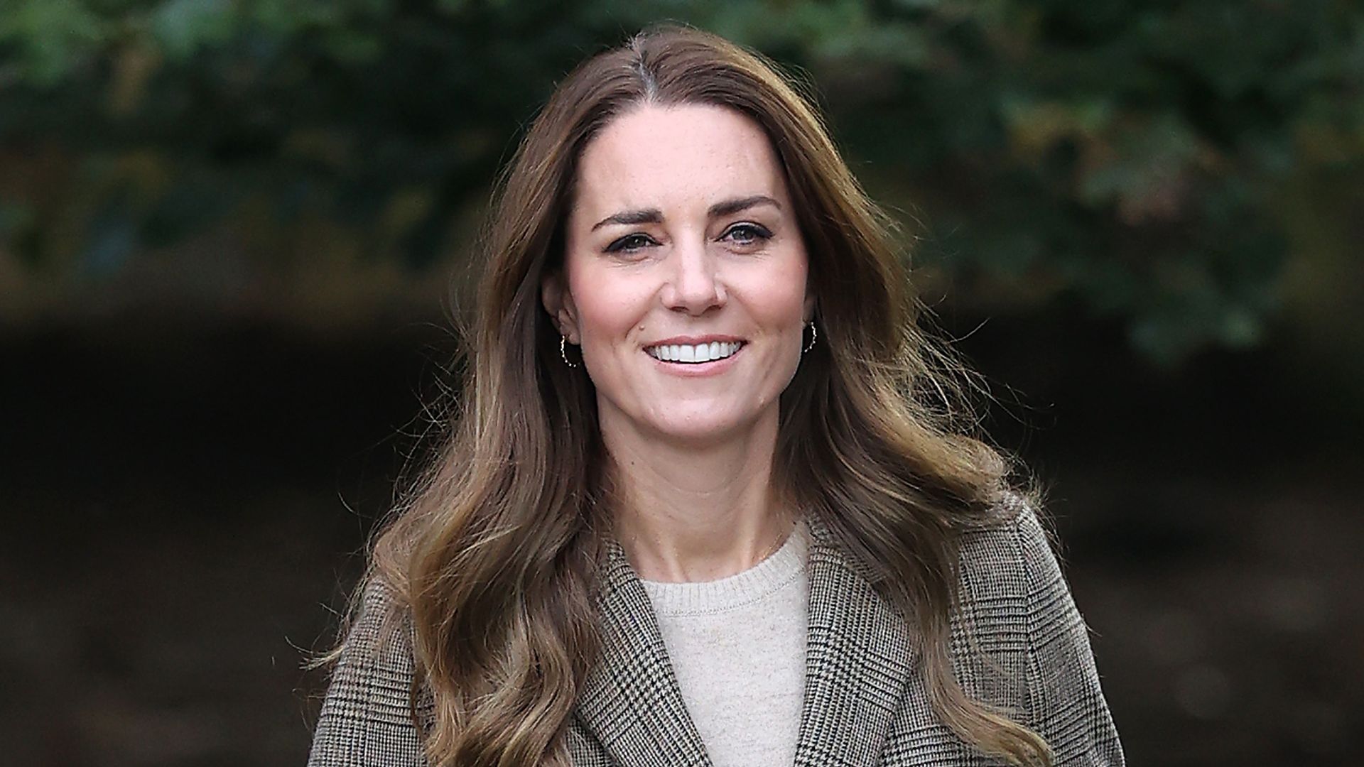 The Princess of Wales wears a tweed blazer in Cumbria