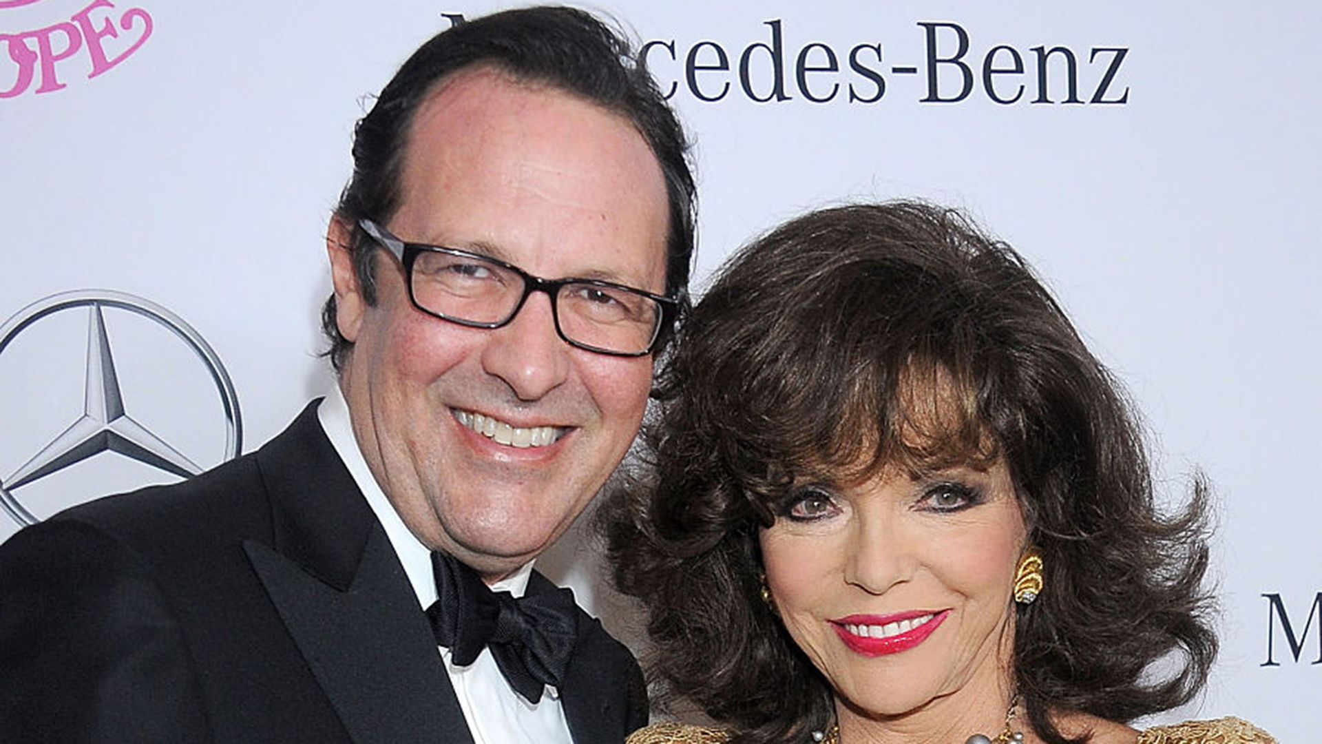 Joan Collins and husband Percy Gibson