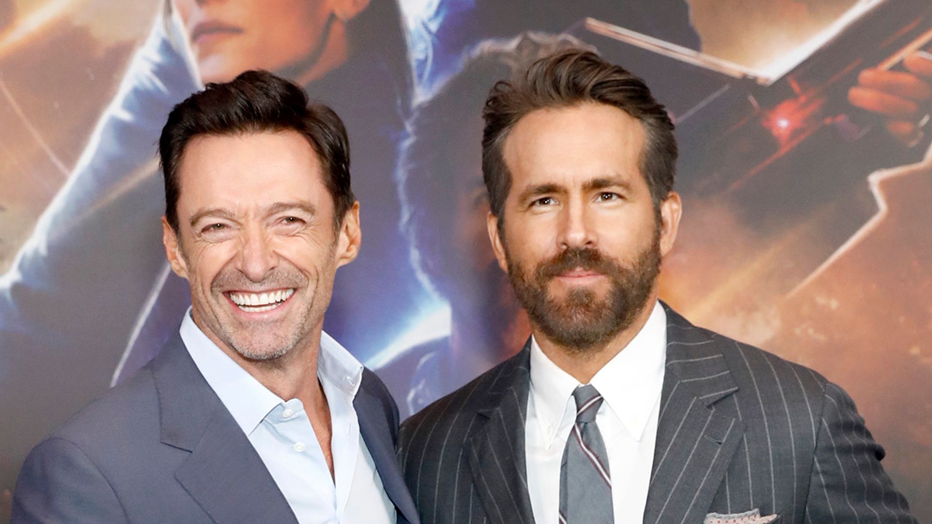 Hugh Jackman and Ryan Reynolds attend The Adam Project World Premiere at Alice Tully Hall on February 28, 2022 in New York City.