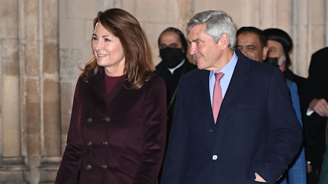 Carole and Michael Middleton at Kate Middleton's Christmas concert 2021