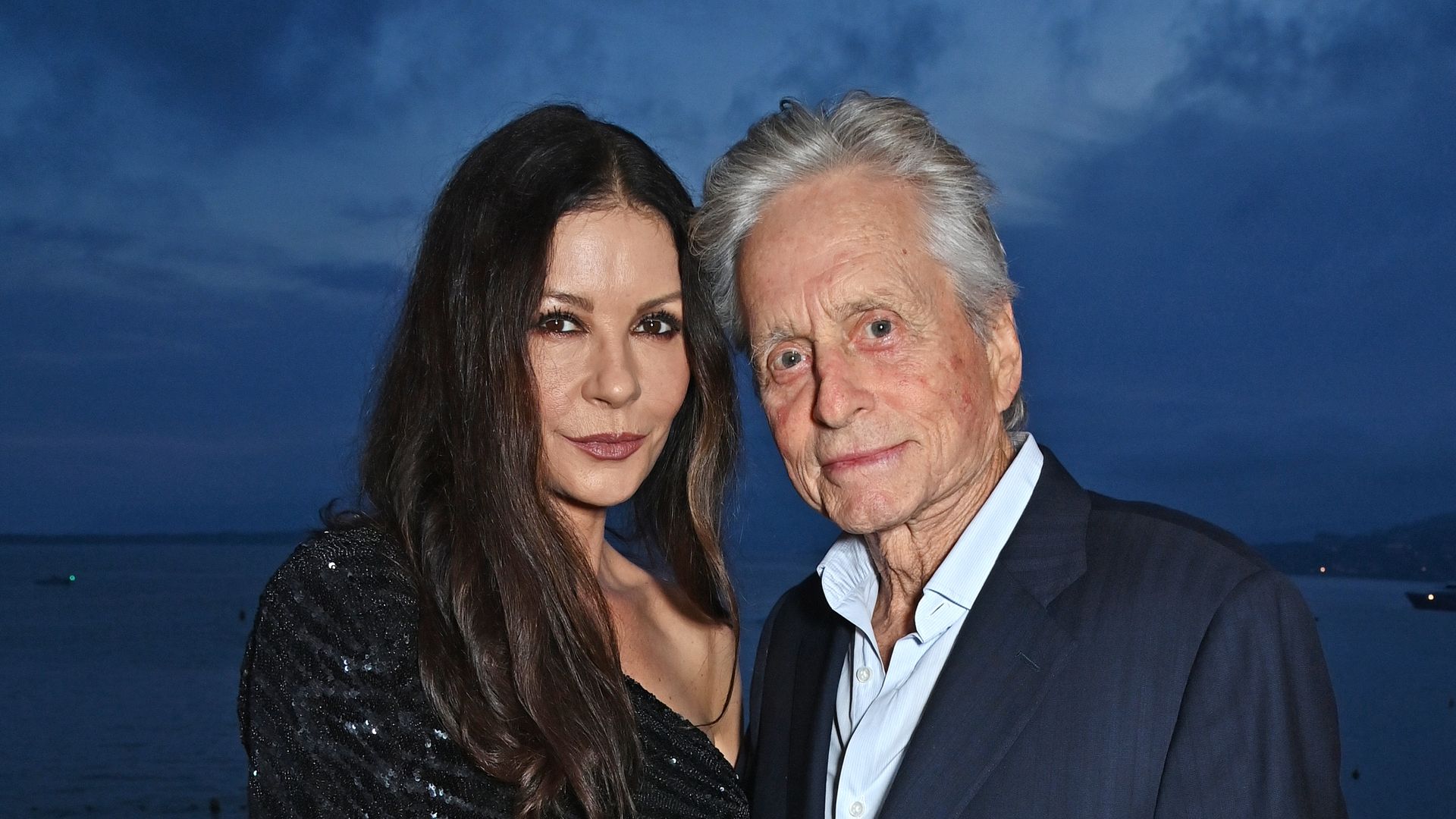 Michael Douglas makes rare public outing with wife Catherine Zeta-Jones and son Dylan Douglas