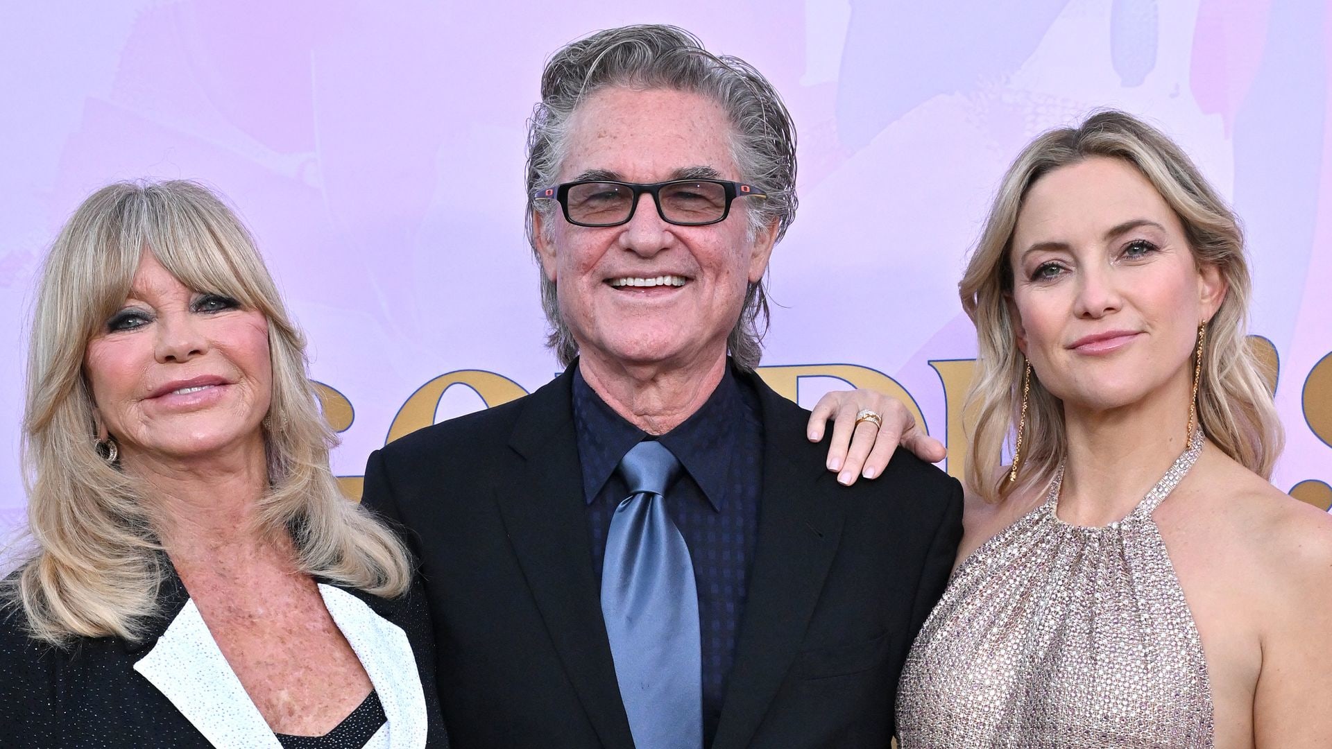 Goldie Hawn, Kurt Russell and Kate Hudson attend the 20th anniversary celebration of the Goldie Hawn Foundation and MindUP Gala at Ron Burkleâs Greenacres on September 27, 2024 in Beverly Hills, California.