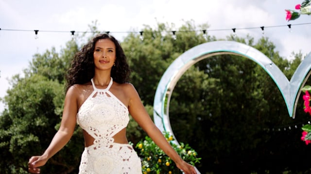 Maya Jama walks into villa as host of Love Island