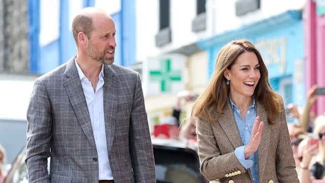 Prince William and Kate Middleton walking