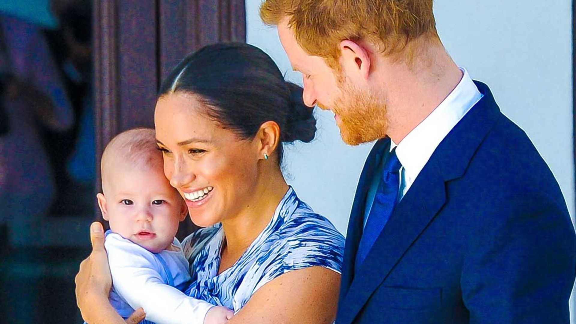 meghan markle with archie harrison