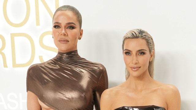 Khloe Kardashian and Kim Kardashian attend the CFDA Fashion Awards at Casa Cipriani on November 07, 2022 in New York City