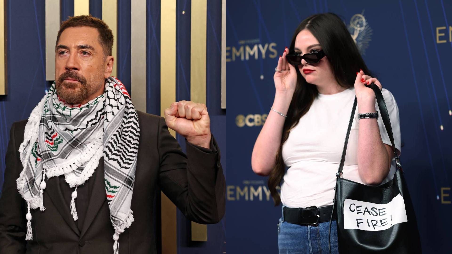 Javier Bardem; Meg Stalter at the 77th Primetime Emmy Awards