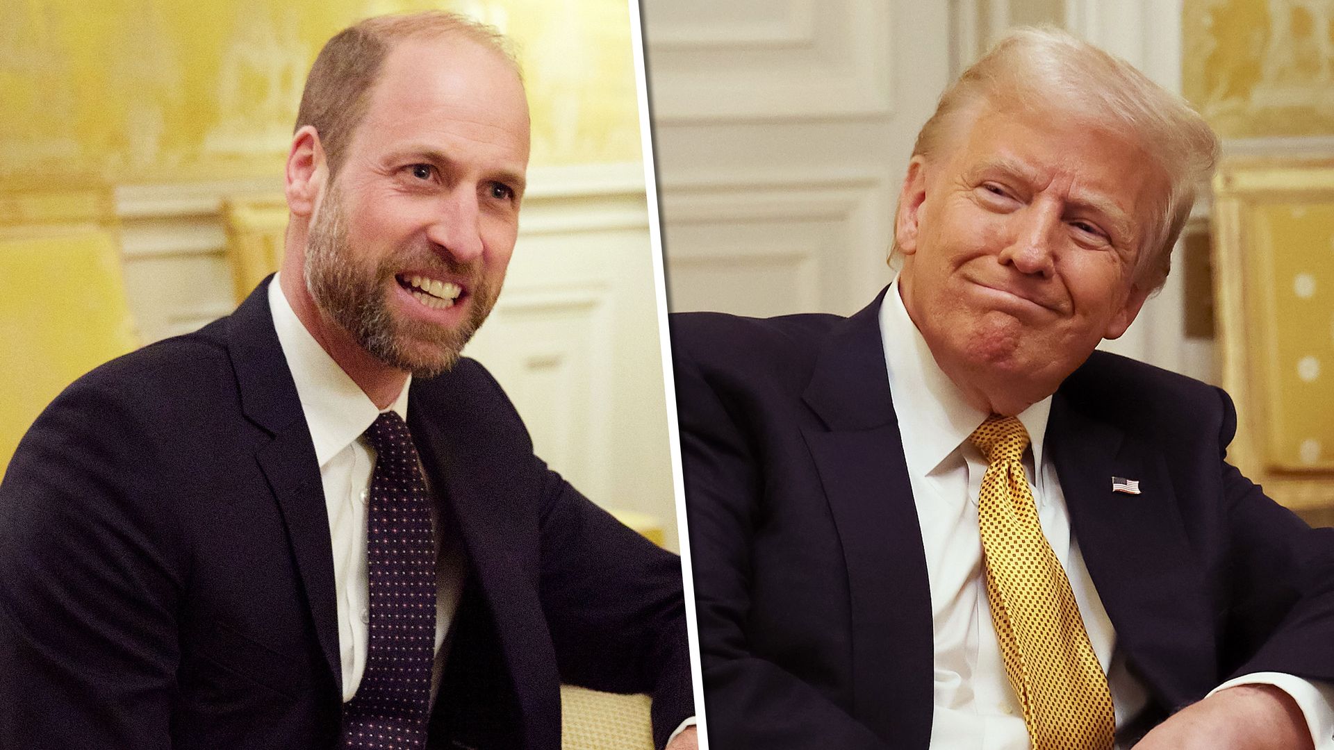 Prince William and Donald Trump