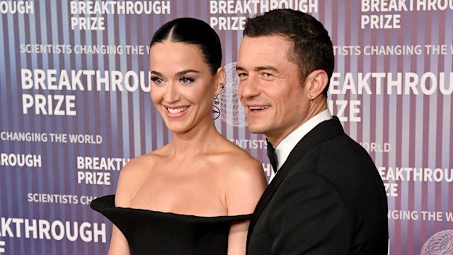 Katy Perry and Orlando Bloom on the red carpet 