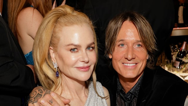 Nicole Kidman and Keith Urban attend the 82nd Annual Golden Globe Awards at The Beverly Hilton on January 05, 2025 in Beverly Hills, California