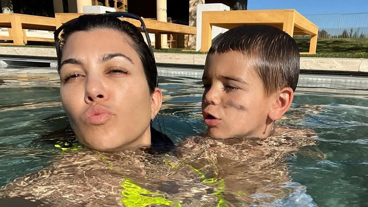 Kourtney Kardashian's pool at $12m Palm Springs vacay home as we've never seen it
