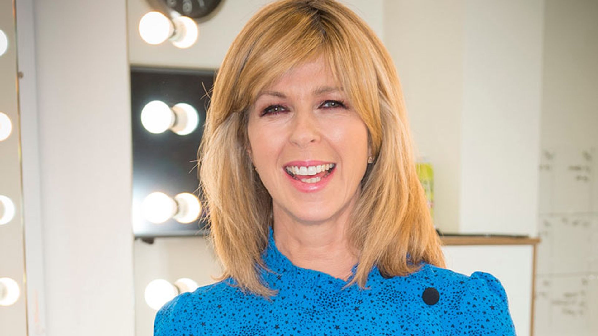 kate garraway blue dress