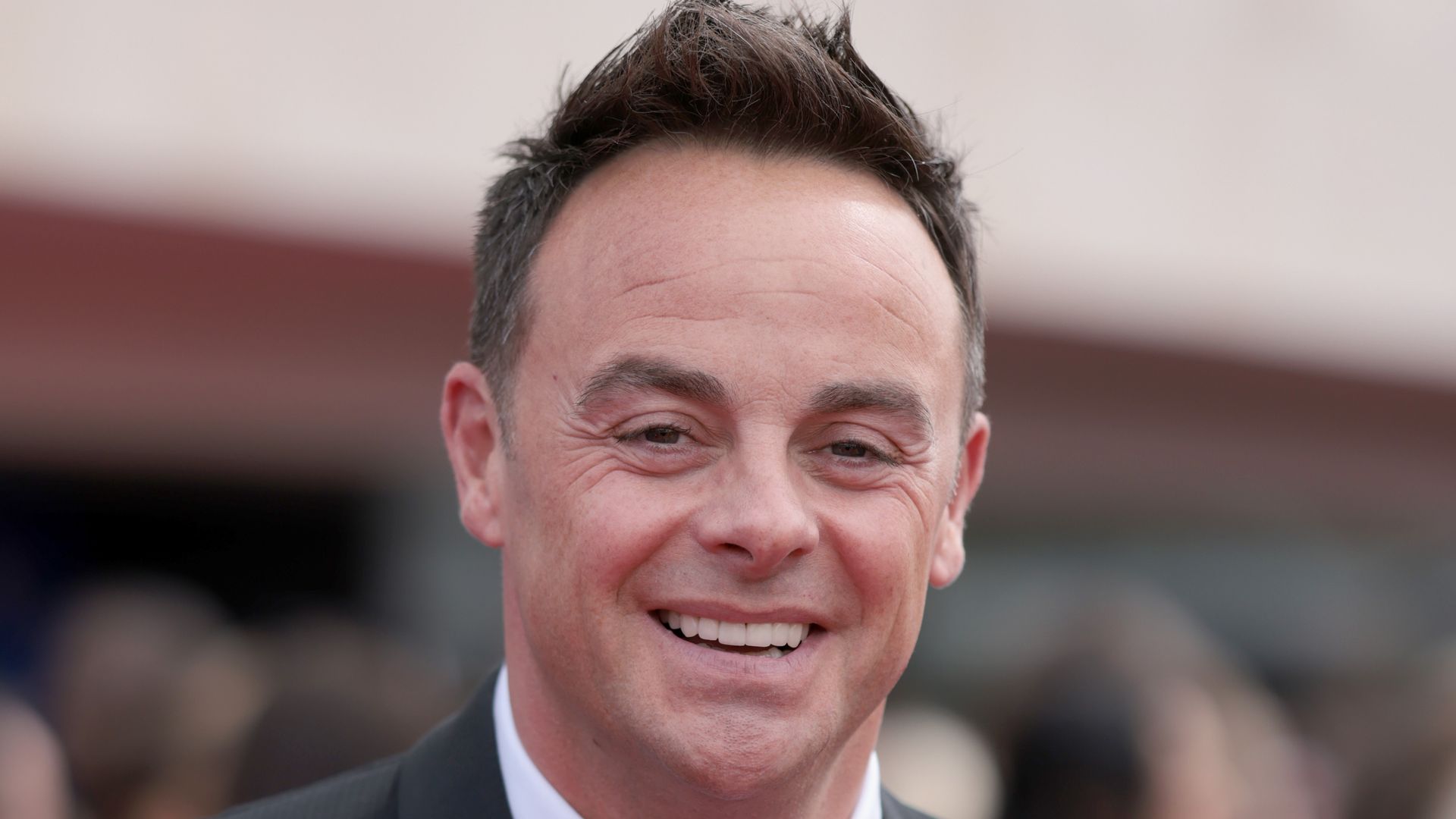 Anthony McPartlin wearing a tuxedo on red carpet