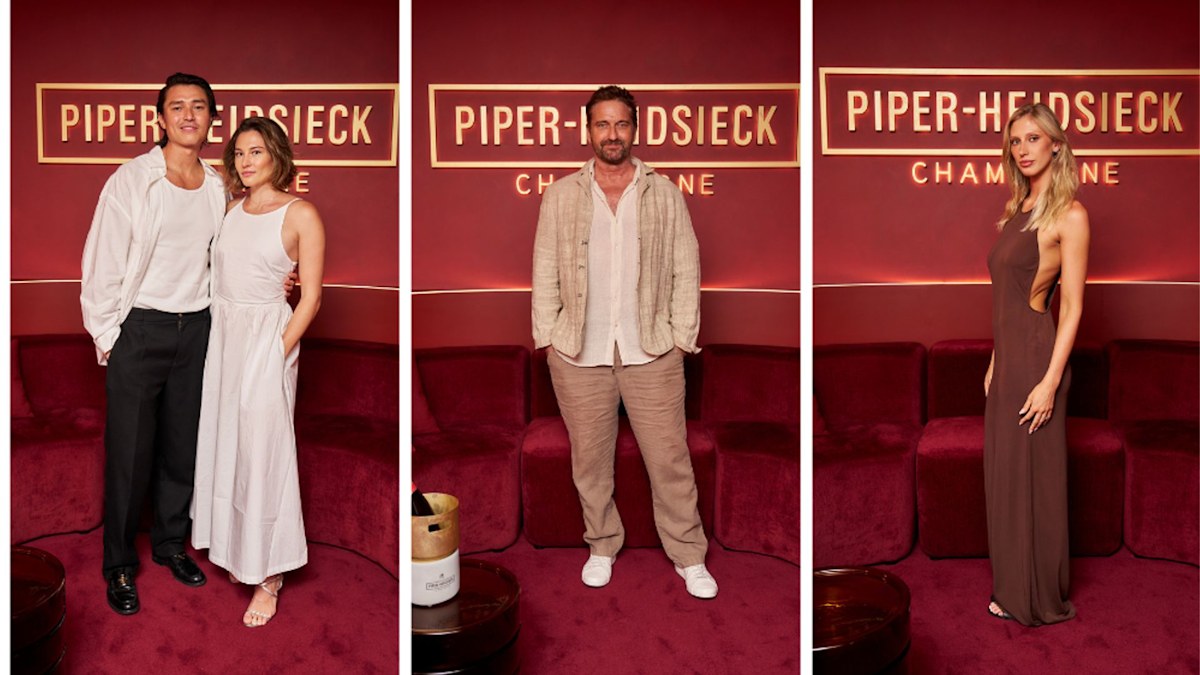 Exclusive: Gerard Butler leads the guest list at Piper-Heidsieck's Australian Open soirée