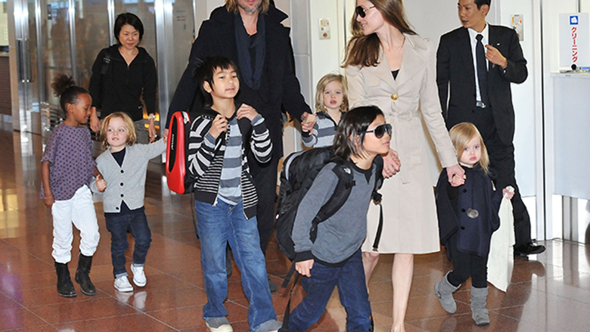 Brad Pitt and Angelina Jolie's twins make rare public appearance | HELLO!