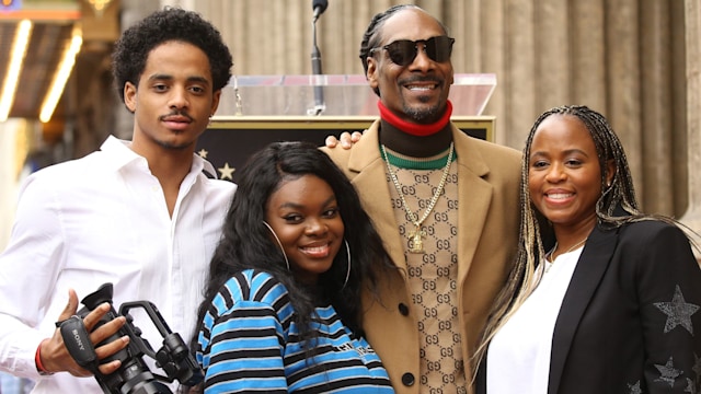 Snoop Dogg and his family attend the ceremony honoring Snoop Dogg with a Star on The Hollywood Walk of Fame held on November 19, 2018 in Hollywood, California. 