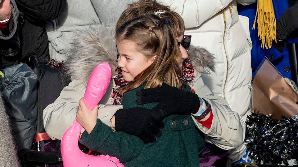 Princess Charlotte melts hearts as she embraces well-wishers during Christmas  Day walkabout | HELLO!