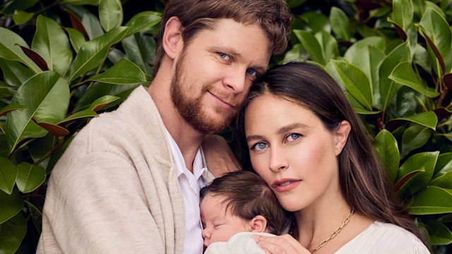 Maddison May Brudenell and her fiancé Bret Kapetanov introduce their baby son to HELLO!