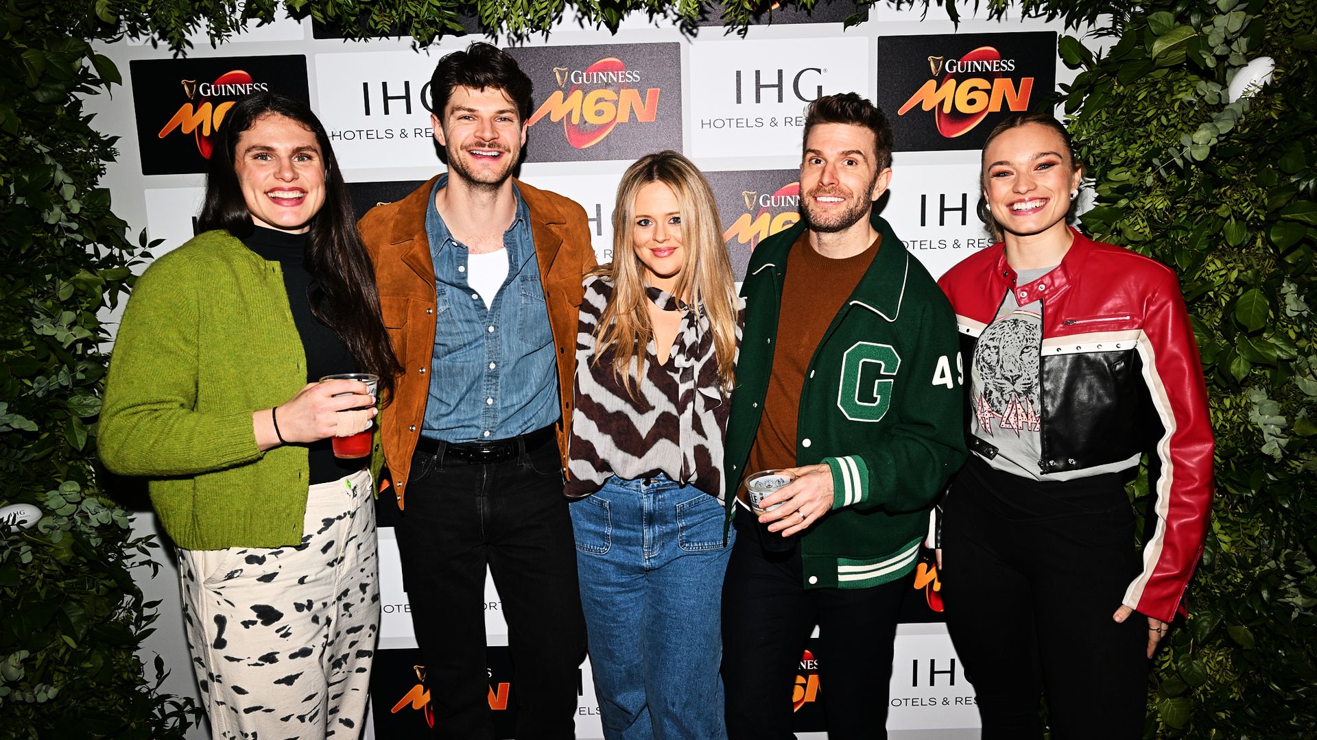 Emily Atack and other stars enjoy luxury event before Six Nations Championship game