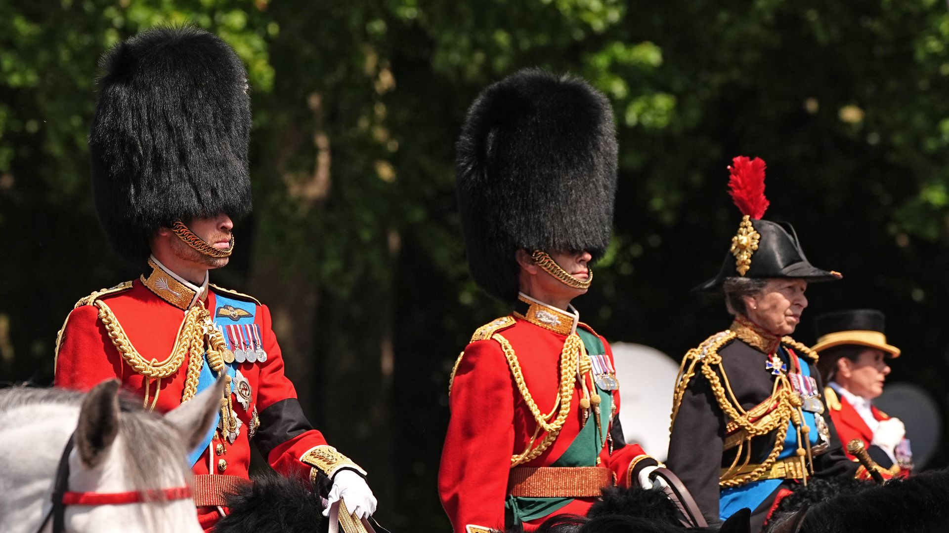 Why King Charles, Prince William and Princess Anne wore black armbands at Trooping the Colour