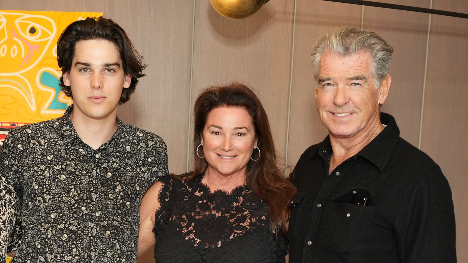 Paris Brosnan, Keely Shaye Smith and Pierce Brosnan