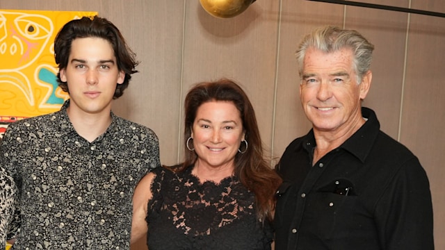 Paris Brosnan, Keely Shaye Smith and Pierce Brosnan