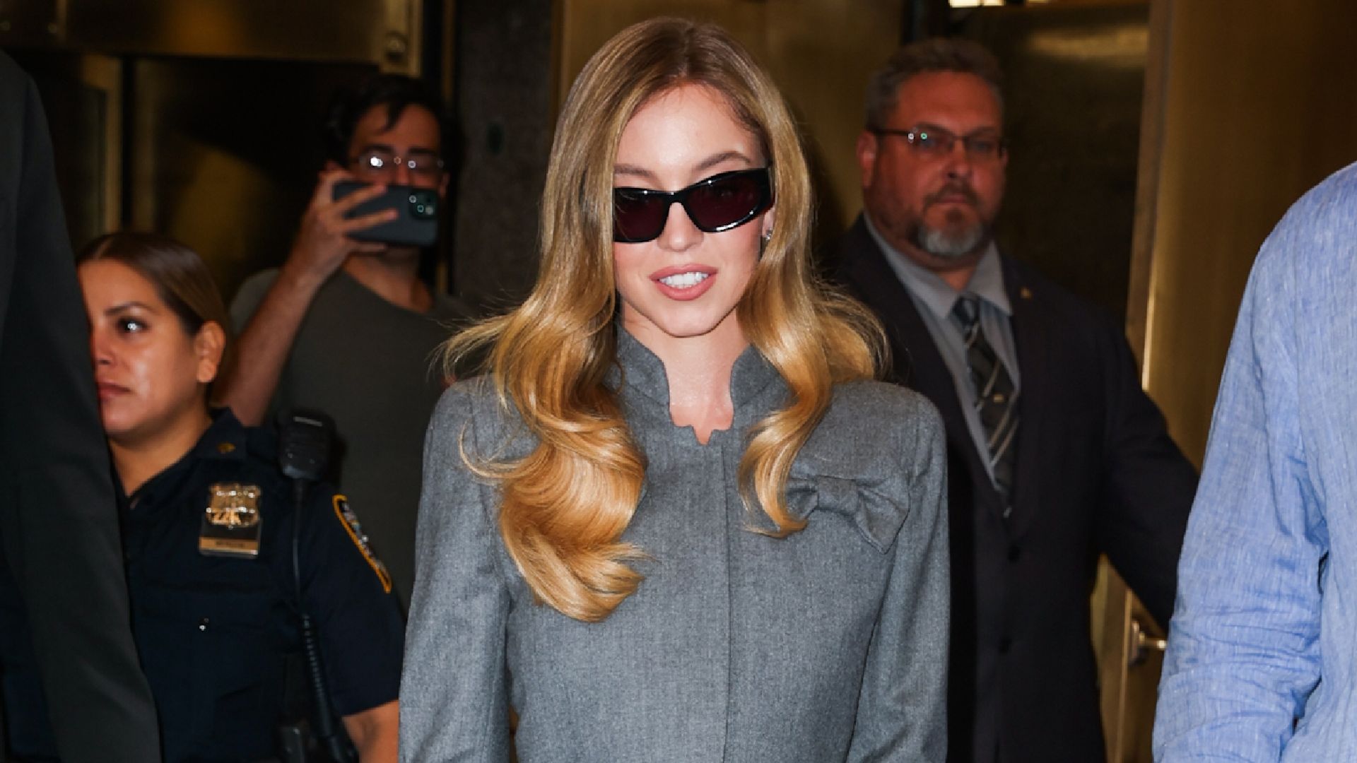 Sydney Sweeney is seen leaving the 'Tonight Show' 