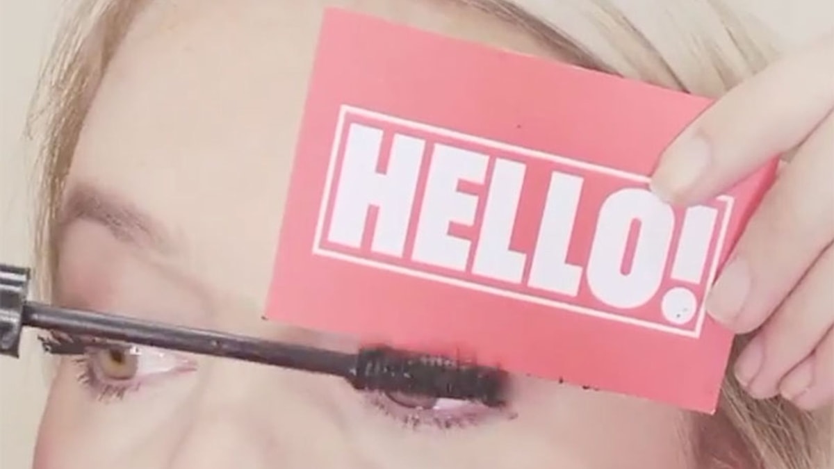 Beauty hack How to apply mascara without smudging HELLO!